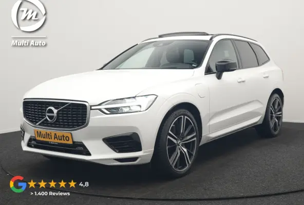 Recharge T8 AWD R-Design PHEV 391pk Dealer O.H. | Panodak | Luchtvering | Head Up | Camera | Harman & Kardon | Lederen Sportstoelen Memory & Verwarmd | 21"L.M | Apple Carplay | Keyless | Bli