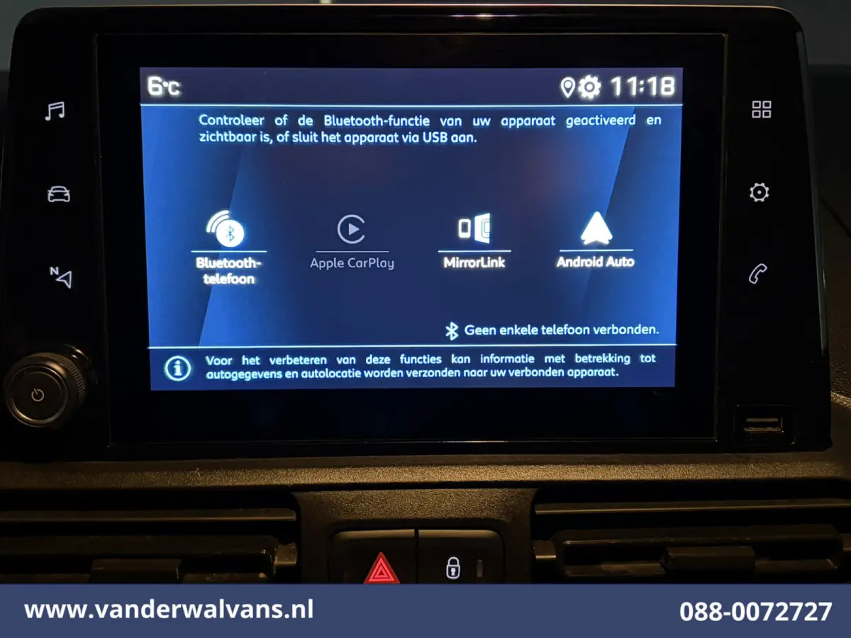 1.5 BlueHDI 102pk L2H1 Euro6 Airco | 3-Zits | Apple Carplay | Camera | Cruisecontrol | Trekhaak Android Auto, Parkeersensoren, Bijrijdersbank