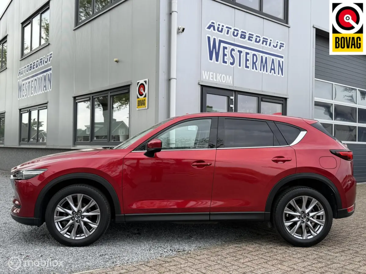 2.0 SkyActiv-G 165 Luxury !! VOL !! Acc Leer Stoel-/stuur verw. Led Trekh. etc.