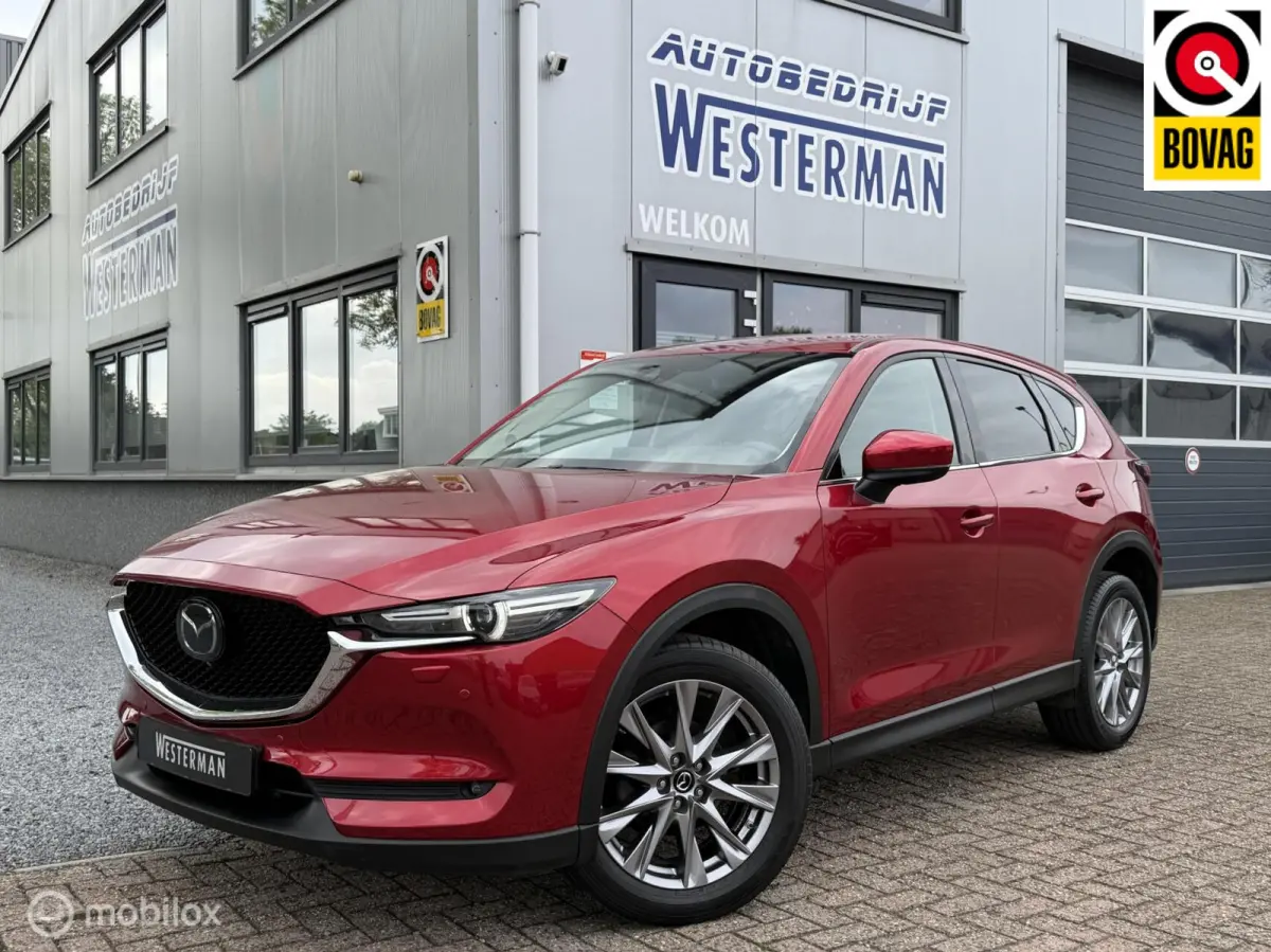 2.0 SkyActiv-G 165 Luxury !! VOL !! Acc Leer Stoel-/stuur verw. Led Trekh. etc.