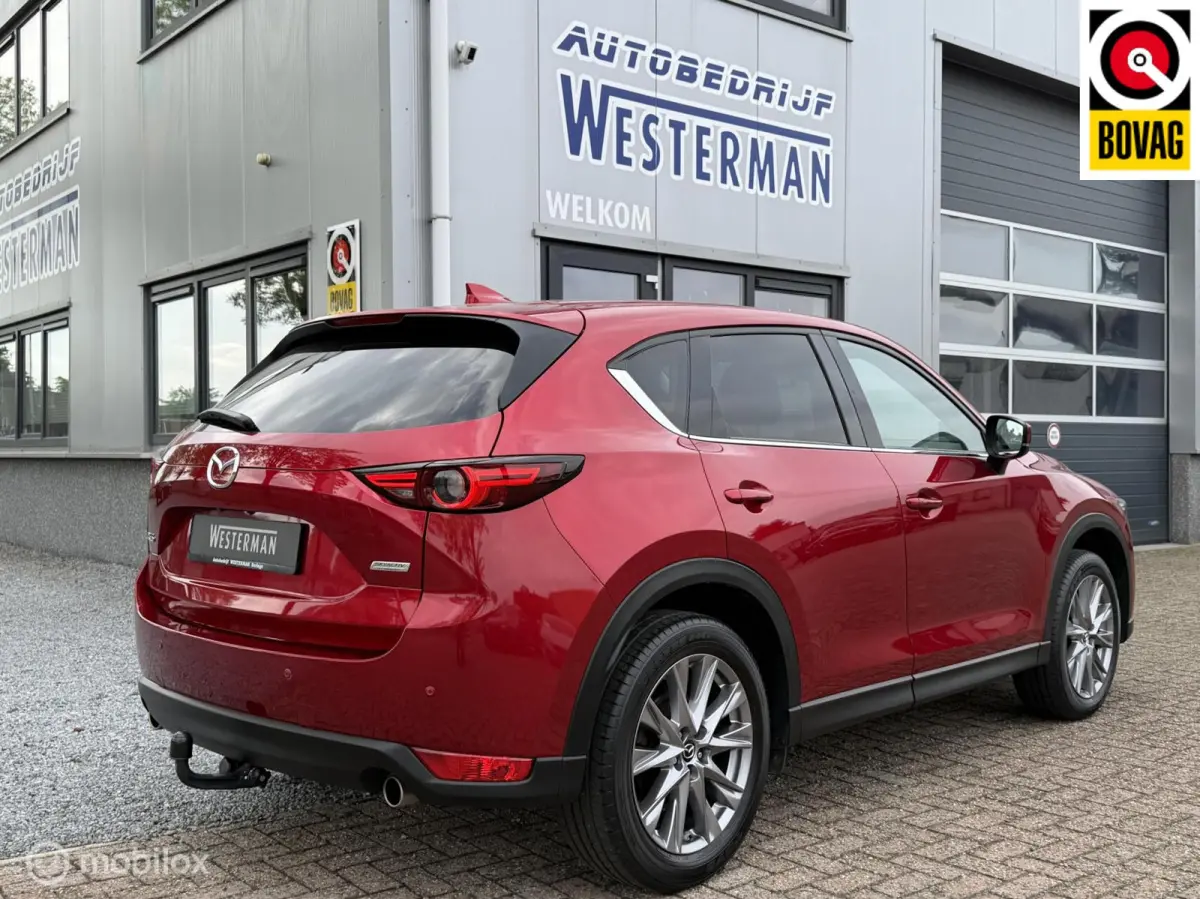 2.0 SkyActiv-G 165 Luxury !! VOL !! Acc Leer Stoel-/stuur verw. Led Trekh. etc.