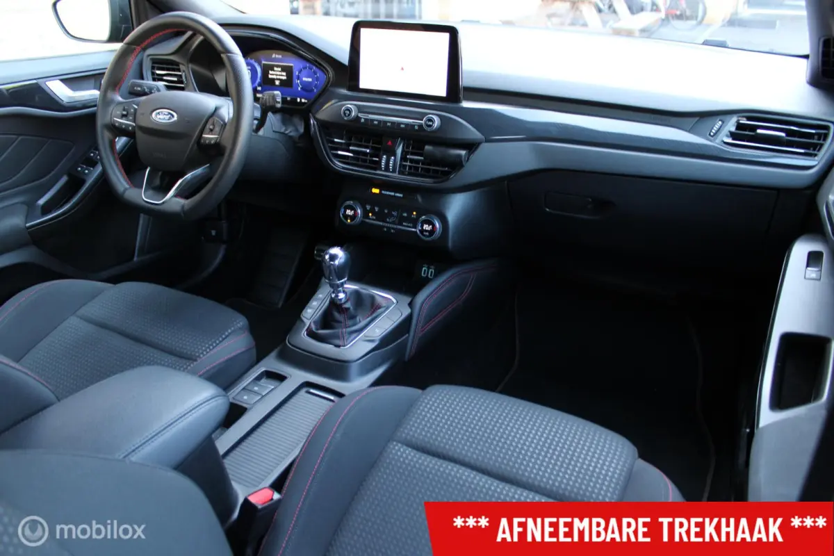 1.0 EcoBoost 125 PK Hybrid ST Line X Business, Trekhaak, Donker glas, Cruise, Clima, Pdc voor + achter + Camera, Navi, App connect, Keyless Go-Entry