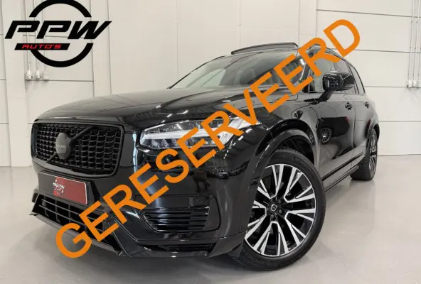 T8 Recharge AWD R-Design PANO/LUCHTVERING/TREKHAAK/SOH 98%/H&K/MEMORY/ZWART LEER/GOOGLE/CARPLAY/ACC/PILOT-ASSIST/20"/PRIVACY/VOLLEDIG VOLVO DEALER HISTORIE