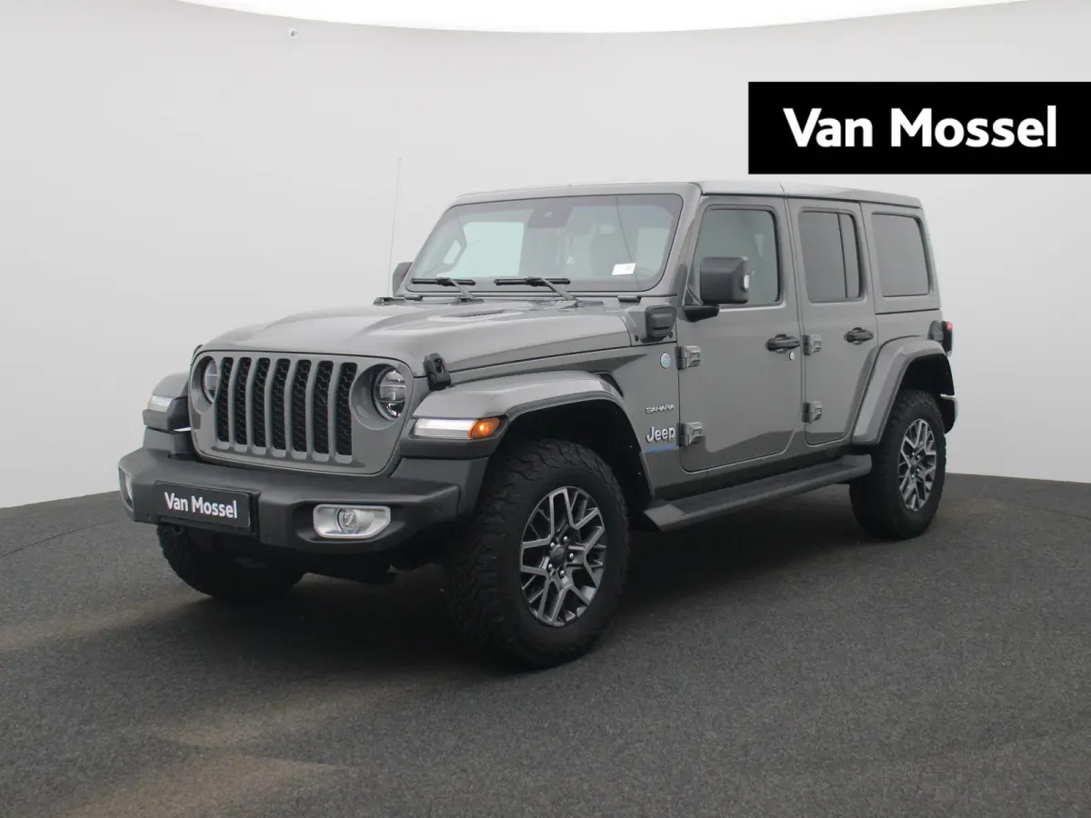 2.0T Sahara 4xe 380pk | Lederen Bekleding | Stoel & Stuurverwarming | Camera | Navigatie | Climate Controle | Hardtop |