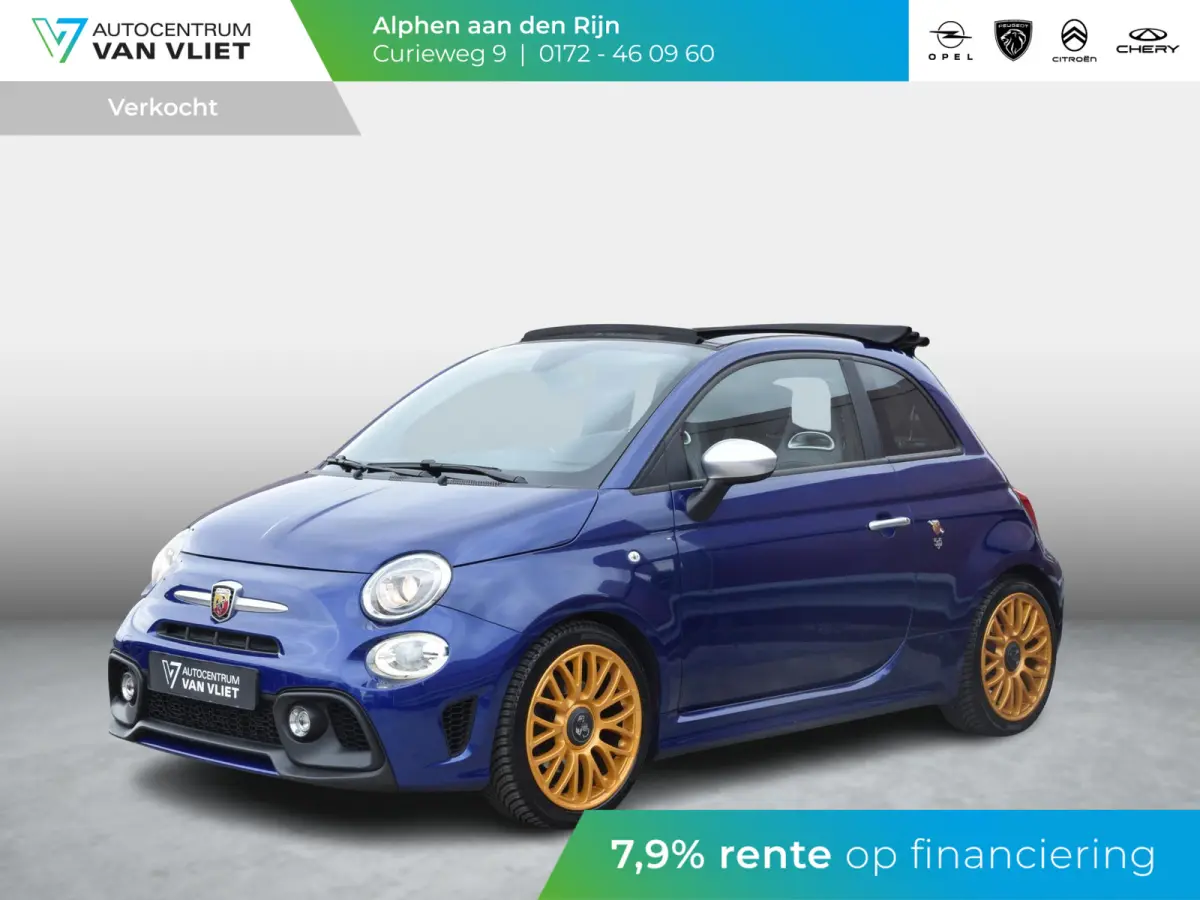 1.4 T-Jet Abarth Turismo 595 | ZWART LEDEREN BEKLEDING | NAVI | CLIMATE CONTROL | PARKEERSENSOREN | 165 PK | NL AUTO |