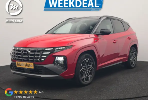 1.6 T-GDI N Line 4WD PHEV 265pk Dealer O.H. | Adaptive Cruise | Camera | Alcantara Sportstoelen & Stuur Verwarmd | Krell Audio | Apple Carplay | Keyless | Blis | 19"L.M | Navigatie | DAB | P