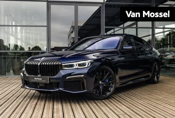 750i xDrive High Executive | M-SPORT | TANSANITBLAU | INTEGRAL ACTIVE STEERING | STOELMASSAGE | STOELVENTILATIE | SCHUIF-KANTELDAK | TREKHAAK | HEAD-UP | SOFTCLOSE | DRIVING ASSIST.PROF | HA
