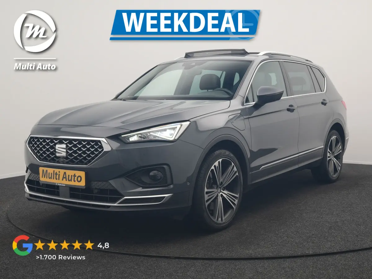 1.4 TSI e-Hybrid Xcellence PHEV 245pk Dealer O.H. | Panodak | Adaptive Cruise | 360 Camera | Sfeerverlichting | Voorstoelen Verwarmd | Keyless | Blis | Apple Carplay | Navigatie | DAB | Plug