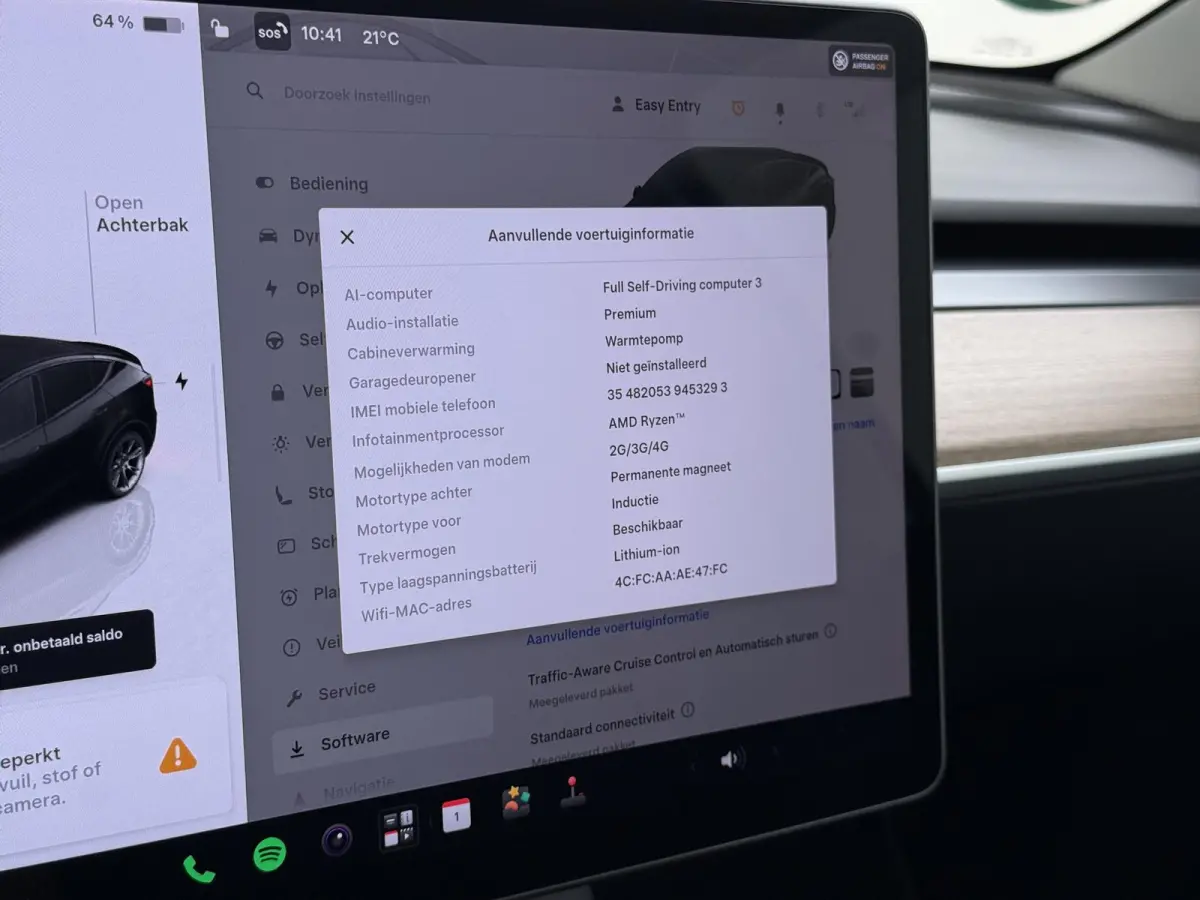 Long Range AWD 75 kWh SOH 95% | TESLA FABRIEKSGARANTIE TOT 2028/ 80.000KM! | FABRIEKSGARANTIE OP ACCU & AANDRIJFLIJN TOT 2032 OF 192.000 KM | BTW VERREKENBAAR