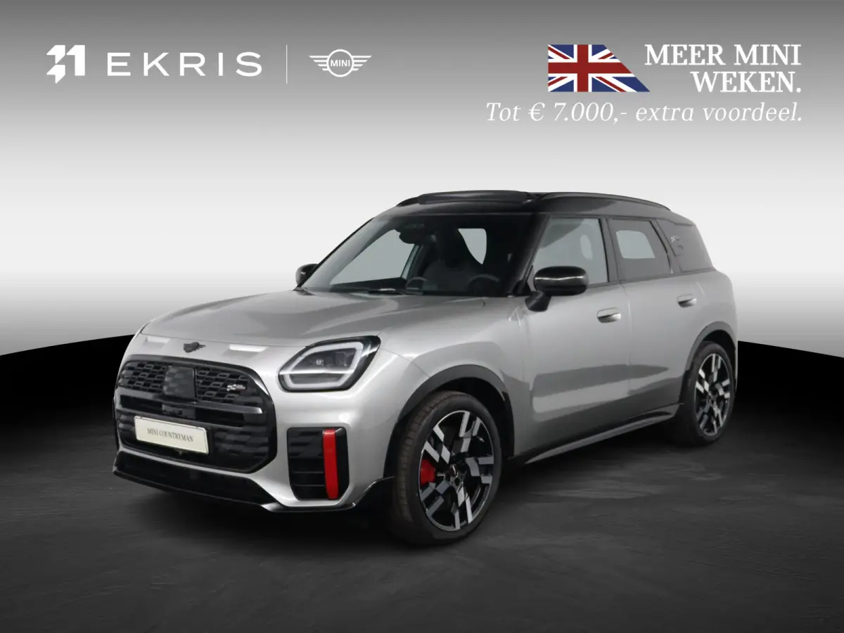 JCW Countryman ALL4 JCW | Pakket XL | Trekhaak | Panoramadak | Elektrisch verstelbare stoelen | Driving Assistant Professional | Head-Up Display | Harman Kardon