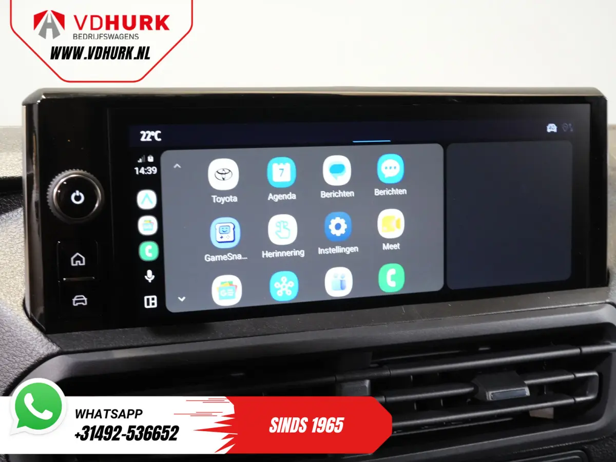 e-ProAce 230 km WLTP Adapt.Cruise/ Standkachel/ Stuurverw./ Carplay/ Airco/ Camera/ PDC
