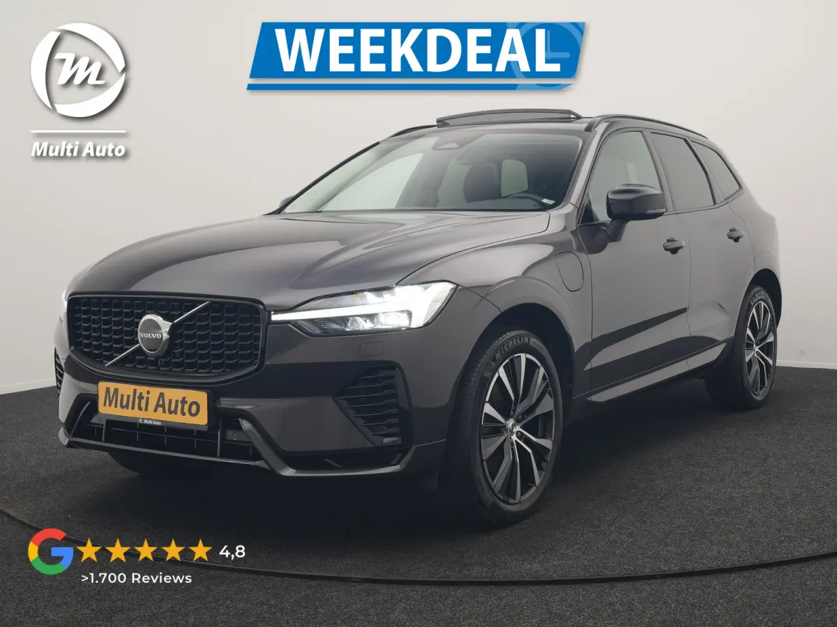 T6 AWD R-Design LONG RANGE PHEV 350pk Dealer O.H | Trekhaak Af Fabriek | Panodak | Adaptive Cruise | Harman / Kardon | Camera | Lederen Sportstoelen Memory & Verwarmd | Keyless | Apple Carpl