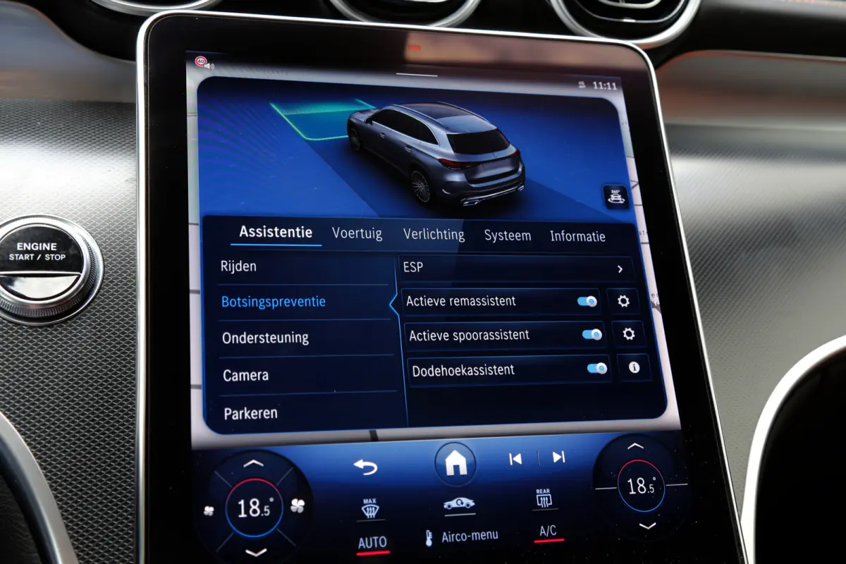 Plug in hybride 4MATIC AMG Line*Perfect MB Onderh.*Luchtvering/Elek. Trekhaak/360/ACC/Burmester/Treeplanken/Bi-Color Leder/HUDLED/DAB/Sfeer/Dodehoek/Apple Carplay-Android/Parkeersens.V+A/19 