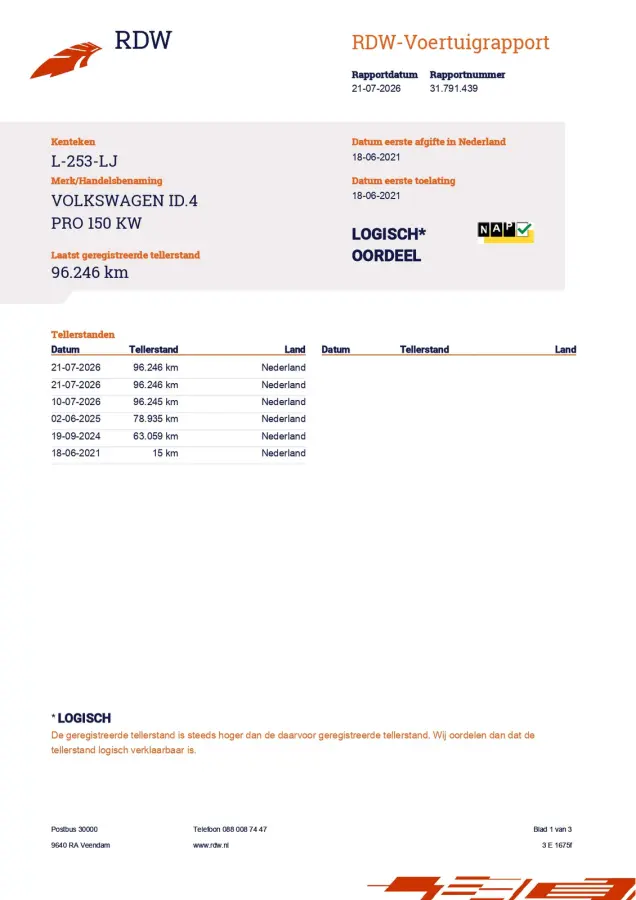 Business 77 kWh 3-Fase 1e-Eig. & Dealer-Onderh. BOVAG-Garantie. NL-Auto.