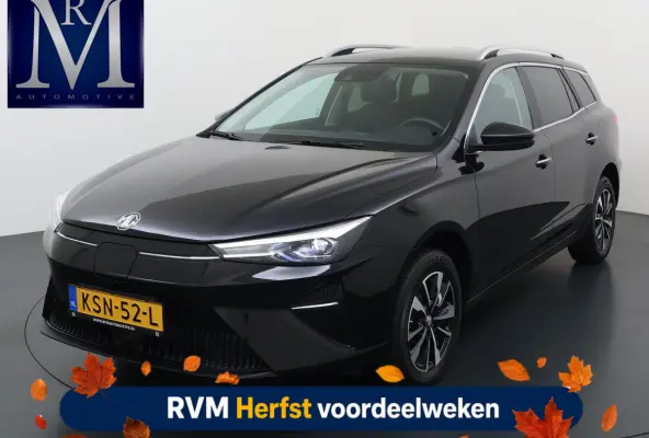 MG5 Electric Long Range Comfort 61 kWh VAN:24.900,- VOOR:21.877,- UW HERFSTVOORDEEL:3.023,- SOH 96% | ACHTERUITRIJCAMERA | ADAPTIVE CRUISE CONTROL | STOEL & STUURVERWARMING | MG DEALER ONDER