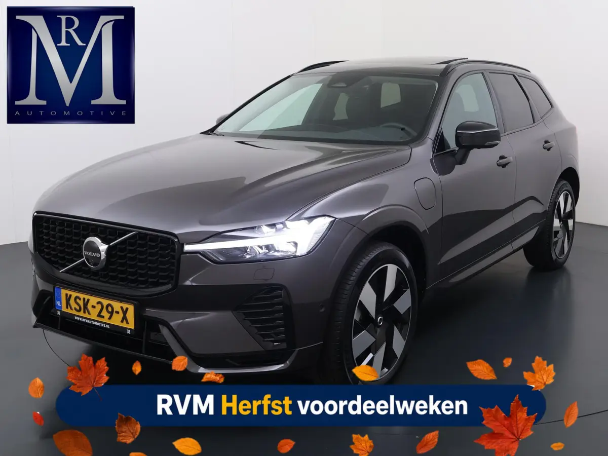 Plug-In Hybrid AWD T6 Plus Dark Recharge VAN:52.900,- VOOR:49.877,- UW HERFSTVOORDEEL:3.023,- ADAPT. CRUISE CONTROL | STUUR & STOEL VERWARMING | PANORAMA DAK | 360 GRADEN CAMERA | ELEK. STOE