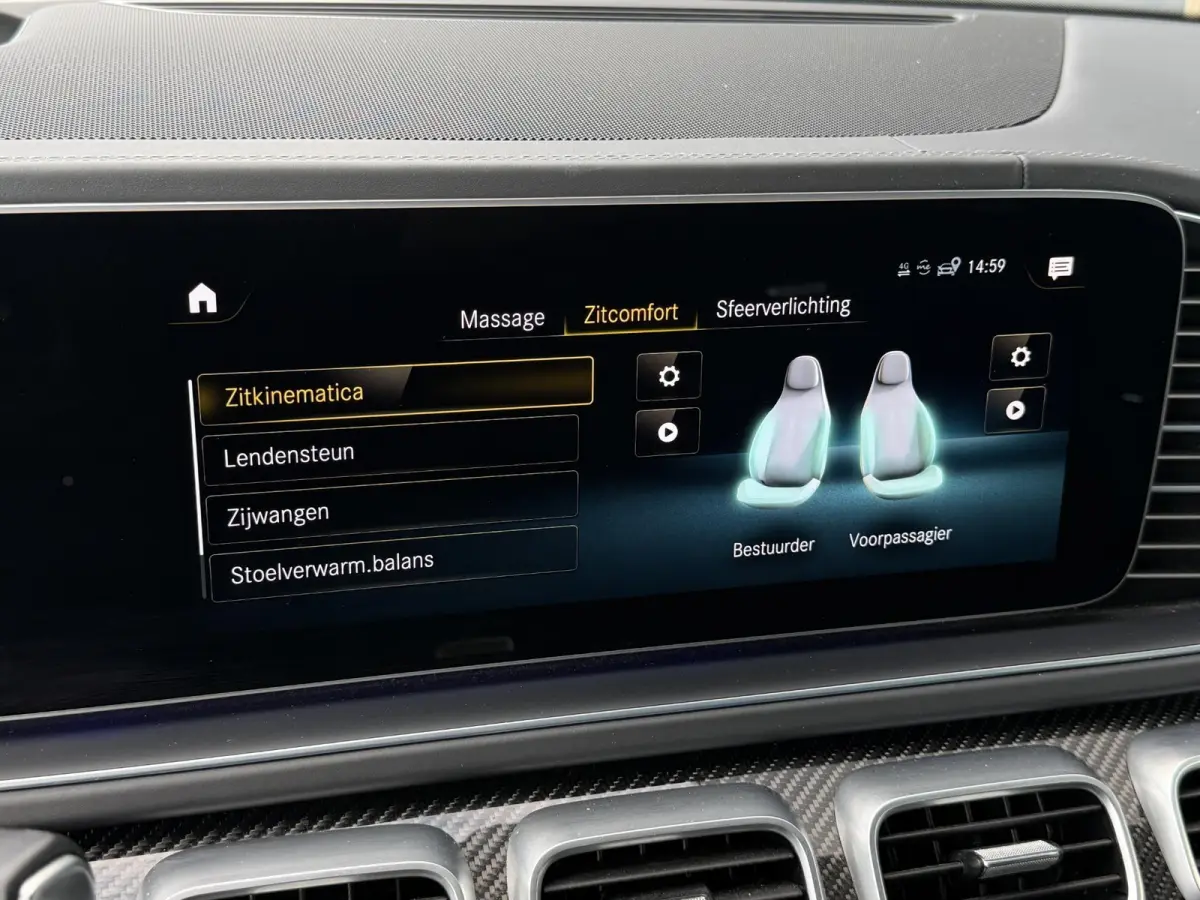AMG 63 S 4MATIC+ Premium Plus 22''/Panoramadak/Burmester 3D/Leder + memory/Stoelmassage/Stoelkoeling/Head-up/Keyless/360 camera