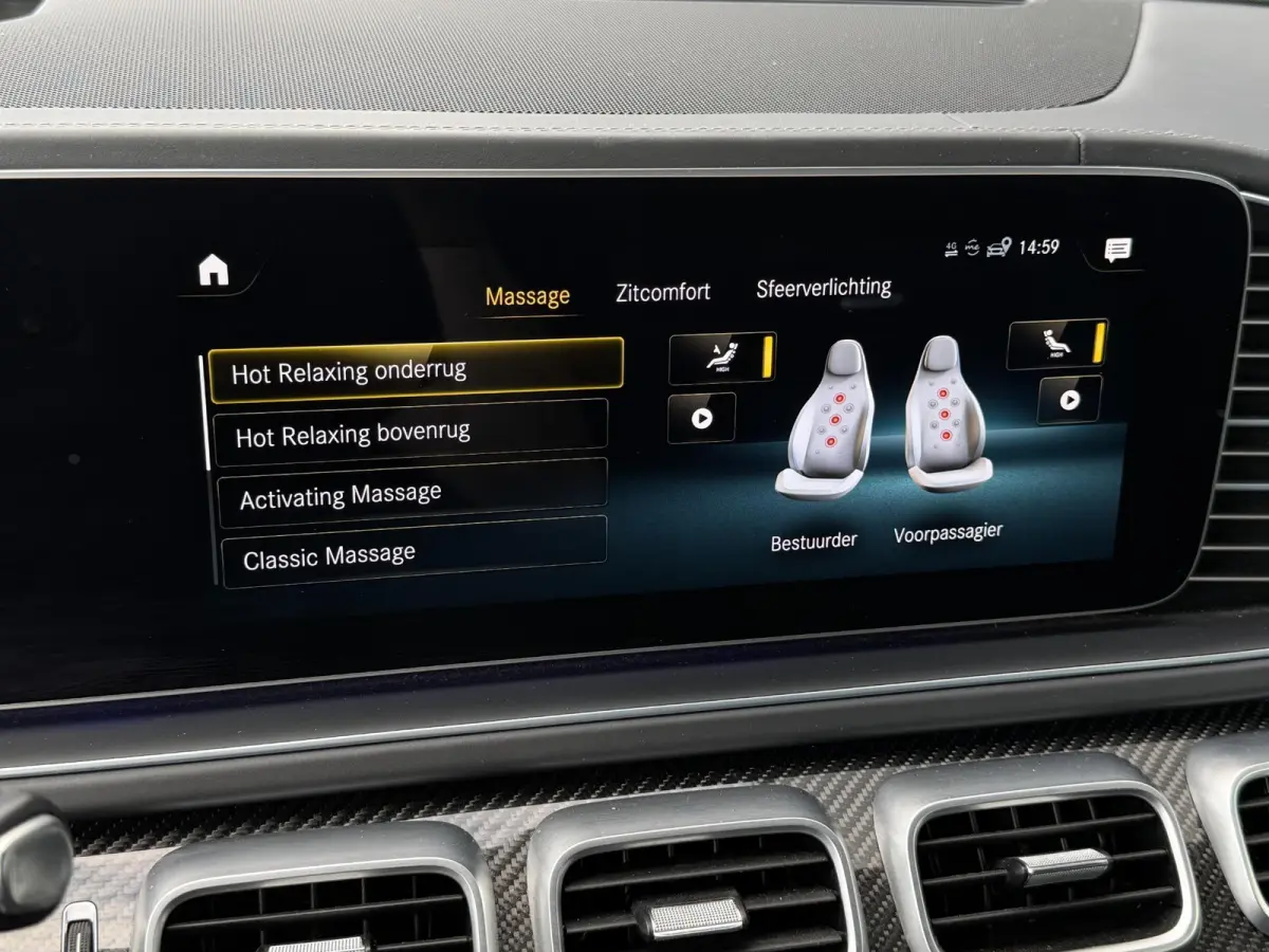 AMG 63 S 4MATIC+ Premium Plus 22''/Panoramadak/Burmester 3D/Leder + memory/Stoelmassage/Stoelkoeling/Head-up/Keyless/360 camera