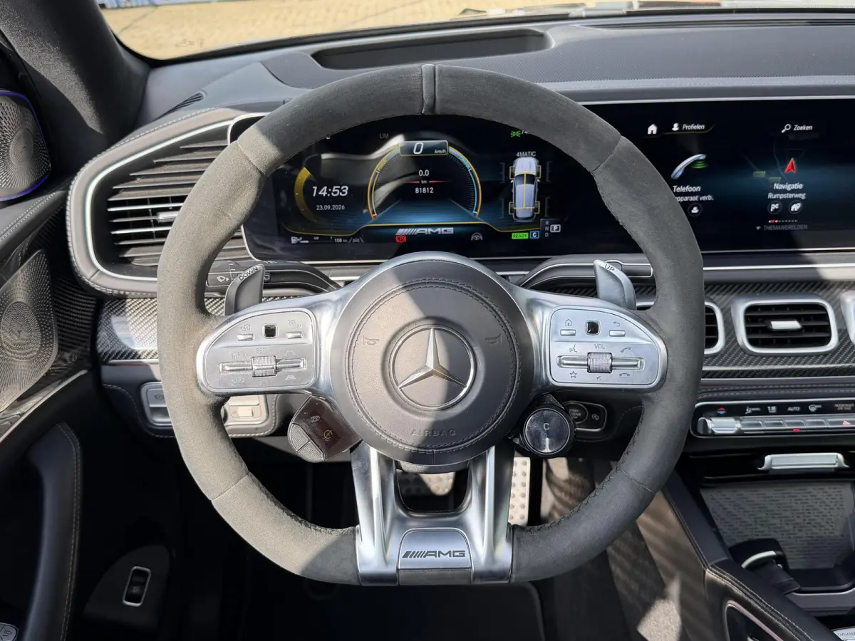 AMG 63 S 4MATIC+ Premium Plus 22''/Panoramadak/Burmester 3D/Leder + memory/Stoelmassage/Stoelkoeling/Head-up/Keyless/360 camera