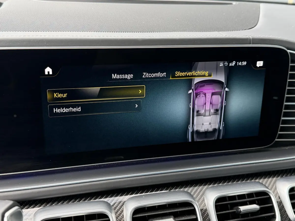 AMG 63 S 4MATIC+ Premium Plus 22''/Panoramadak/Burmester 3D/Leder + memory/Stoelmassage/Stoelkoeling/Head-up/Keyless/360 camera