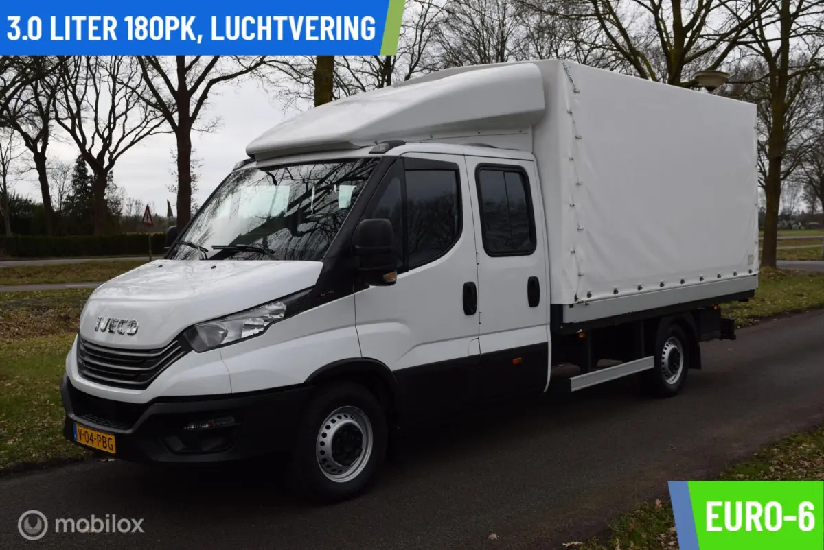 35S18D 3.0 180pk |Open Laadbak met huif | Dubbele Cabine | wb410 DC