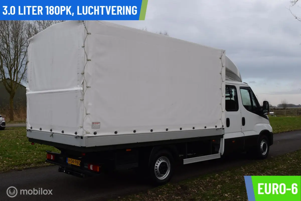 35S18D 3.0 180pk |Open Laadbak met huif | Dubbele Cabine | wb410 DC