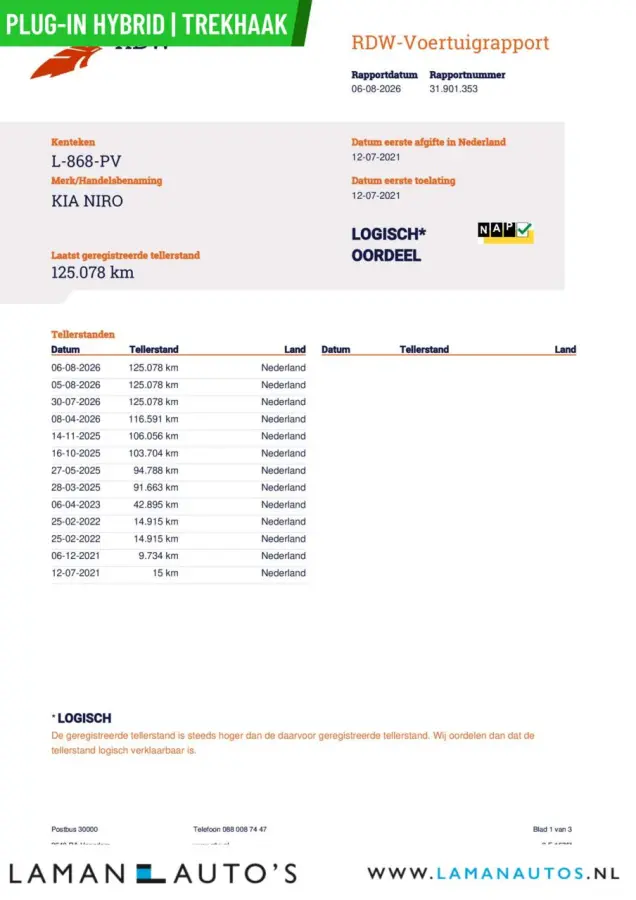 1.6 GDi PHEV ExecutiveLine | Open dak Leder JBL Trekhaak CarPlay ECC Nav ACC 16" LMV LED Camera Metallic | PHEV Voorschoten