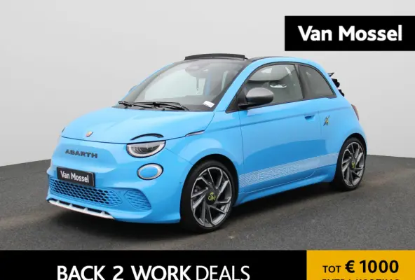 Abarth Scorpionissima 42 kWh | Cabrio | Apple Carplay / Android Auto | JBL | Half-Alcantara | Sportstuur | Kuipstoelen | Stoelverwarming | Camera | Dodehoek | Climate Control | Cruise Contro