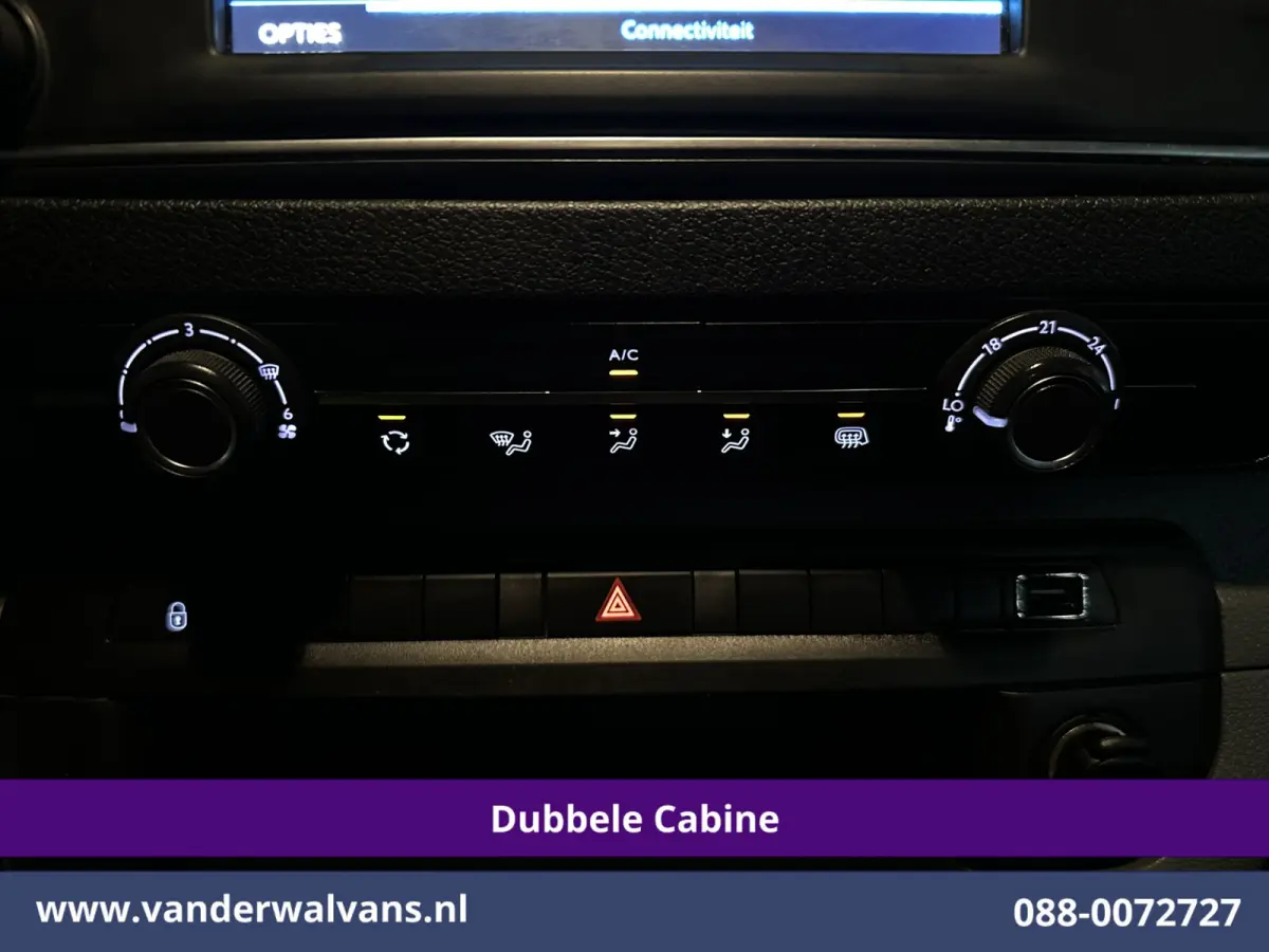 2.0 BlueHDI 123pk L3H1 Dubbele Cabine Euro6 Airco | 5-Zits | Camera | Navigatie | Apple Carplay Android Auto, Cruisecontrol, 2500kg Trekhaak, Parkeersensoren