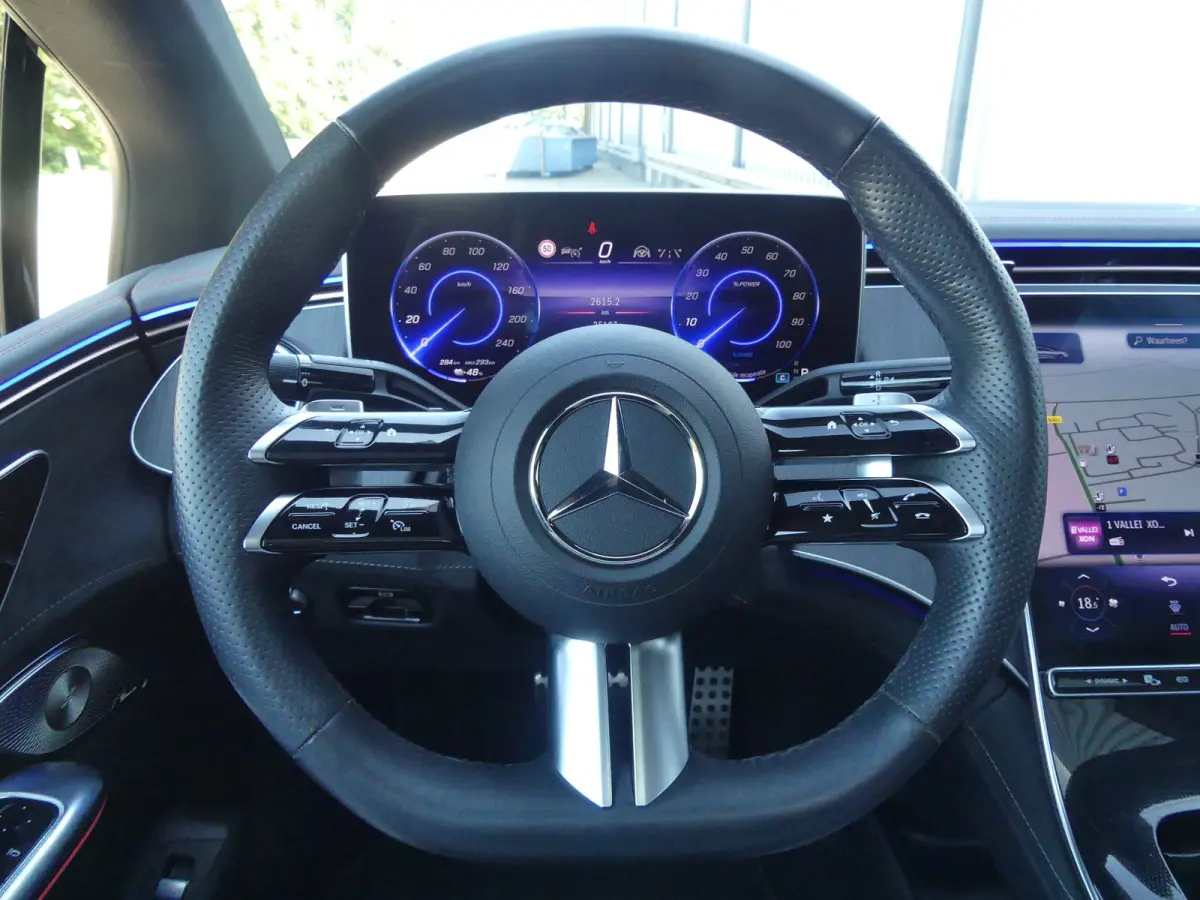 350+ AMG Line 91 kWh | SOH 98% | PANORAMADAK | ELEKTRISCHE STOELEN + STUURKOLOM  MET GEHEUGEN | ELEKTRISCHE ACHTERKLEP | ADAPTIVE CRUISE | PREMIUM AUDIO | DODEHOEKDETECTIE |