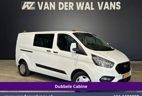 2.0 TDCI 130pk L2H1 Dubbele Cabine Euro6 Airco | 5-Zits | Camera | LED | Cruisecontrol, Trekhaak, Stoelverwarming, Verwarmde voorruit, Parkeersensoren, tachograaf