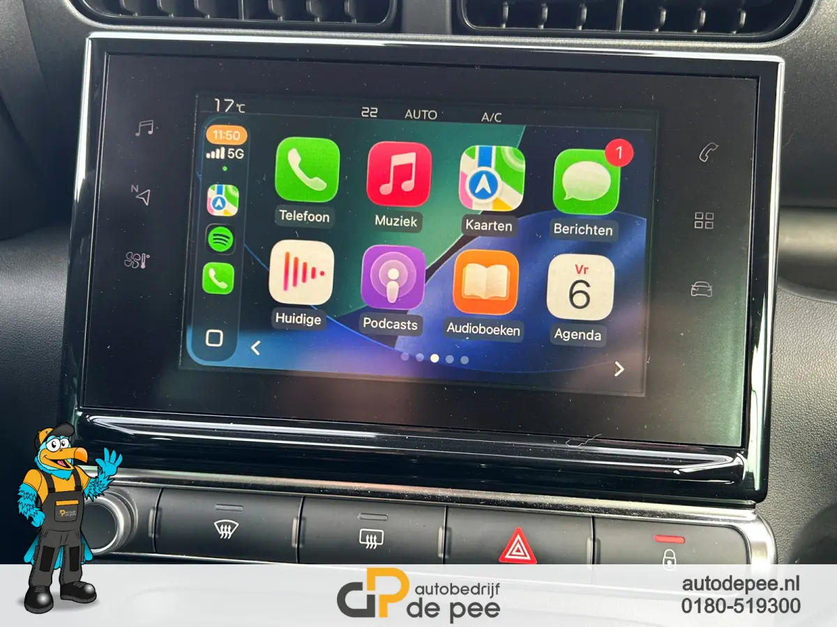 1.2 PureTech S&S Shine GARANTIE/AUTOMAAT/NW.DISTRI/SENS. V+A/CARPLAY/NAVI/CLIMA/CAMERA/CRUISECONTR. rijklaarprijs!
