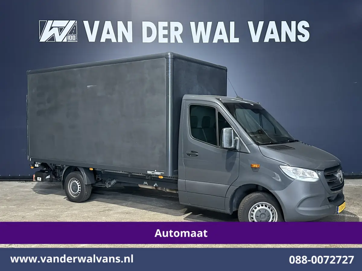 316 CDI 164pk Automaat Bakwagen Laadklep Euro6 Airco | Apple Carplay | Cruisecontrol Android Auto, Bijrijdersbank
