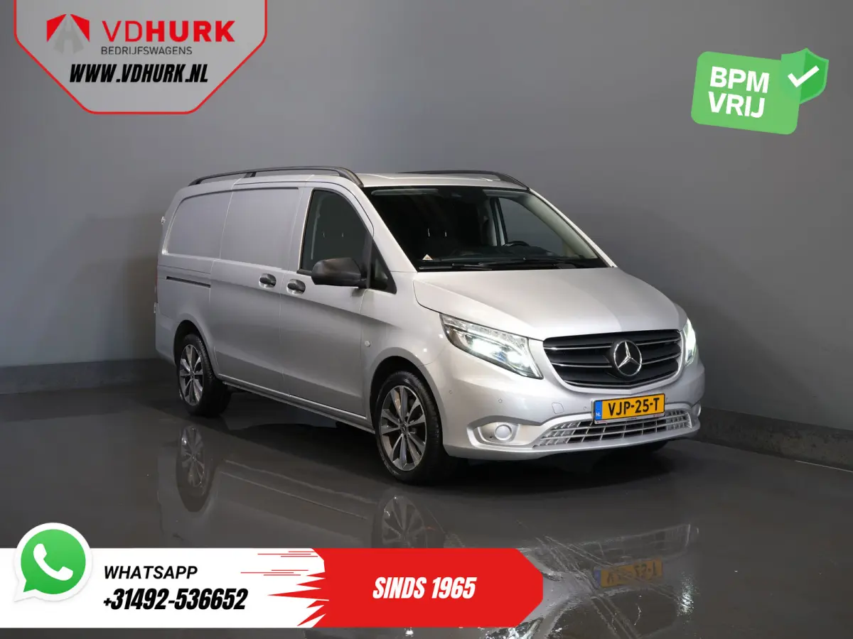 119 CDI Aut. L2 LED/ Adapt.Cruise/ Stoelverw./ CarPlay/ Navi/ Camera/ Climate/ PDC/ LMV/ Trekhaak