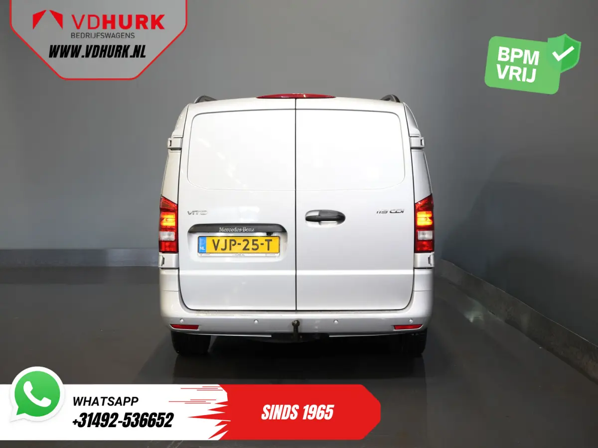 119 CDI Aut. L2 LED/ Adapt.Cruise/ Stoelverw./ CarPlay/ Navi/ Camera/ Climate/ PDC/ LMV/ Trekhaak