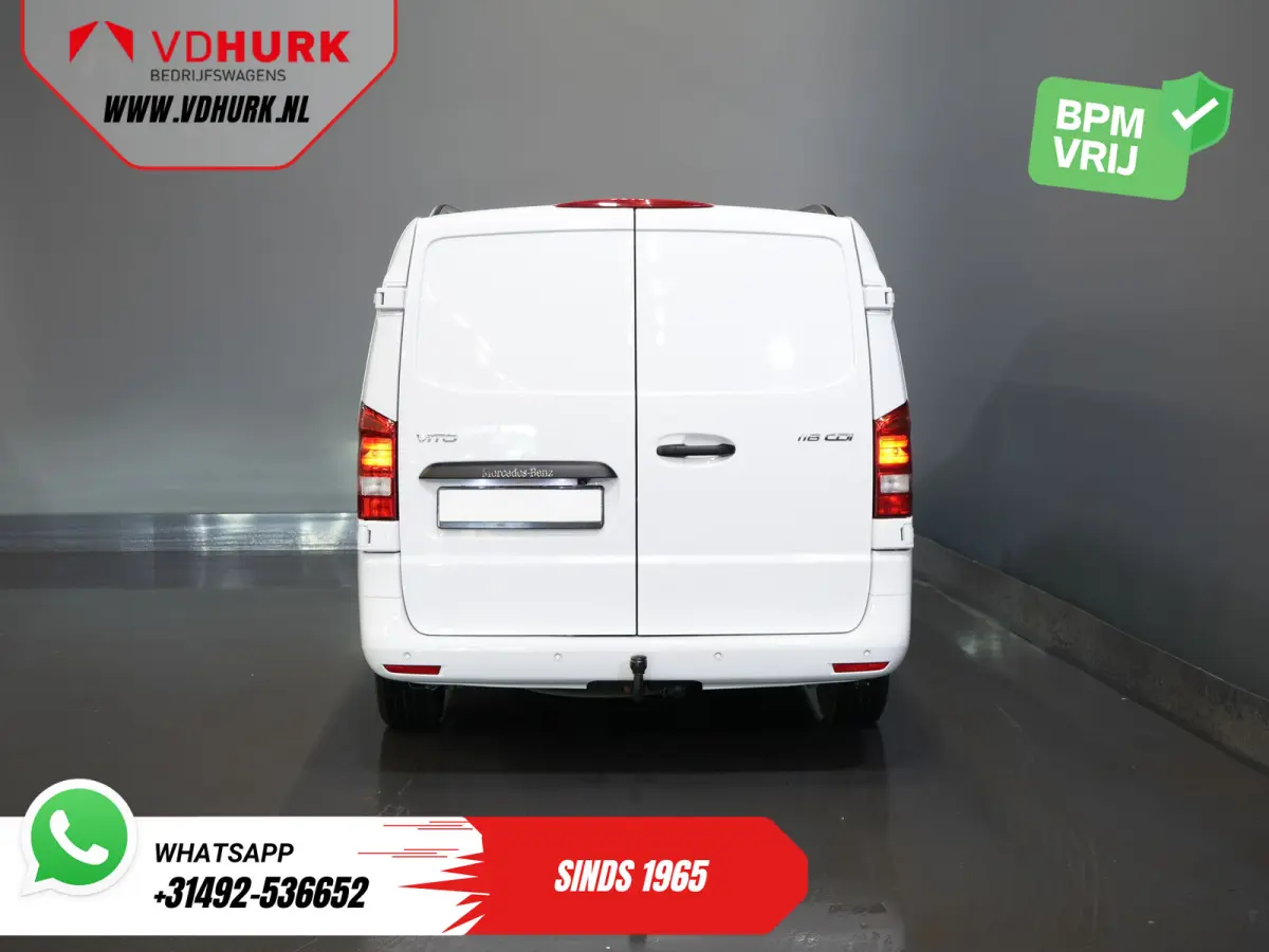 116 CDI Aut. L3 LED/ Standkachel/ Stoelverw./ Carplay/ Camera/ PDC/ Cruise/ Trekhaak/ Airco