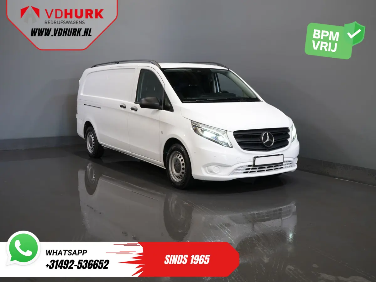 116 CDI Aut. L3 LED/ Standkachel/ Stoelverw./ Carplay/ Camera/ PDC/ Cruise/ Trekhaak/ Airco