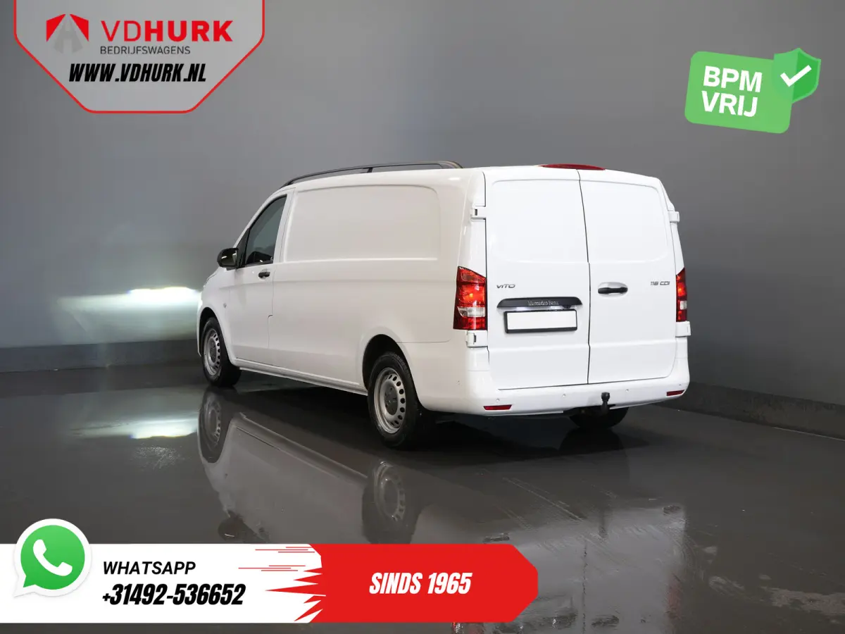 116 CDI Aut. L3 LED/ Standkachel/ Stoelverw./ Carplay/ Camera/ PDC/ Cruise/ Trekhaak/ Airco