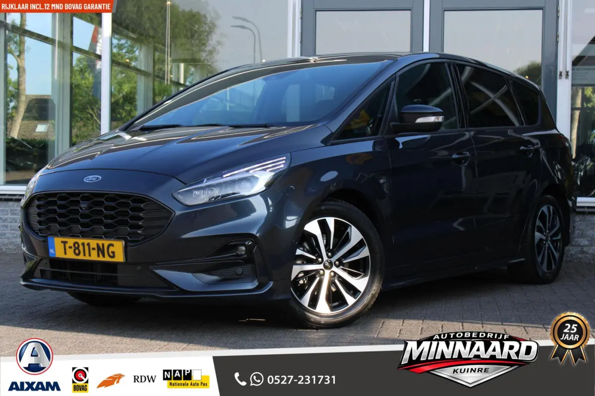 2.5i HEV 7P|ST-Line|Hybride|BTW auto|Dealer onderh|Stuur/stoel verw|Carplay|Trekhaak|Navi|Clima|Pano|