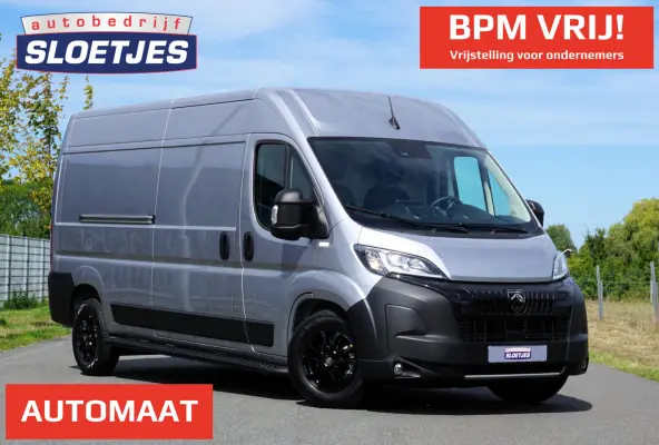 2.2 BlueHDi 180 L3H2 3.5t Nieuw en BPM vrij |180 pk automaat |2e airbag |Groot scherm |Navi |Climate control |Cruise |Metallic |Mooie camperbasis