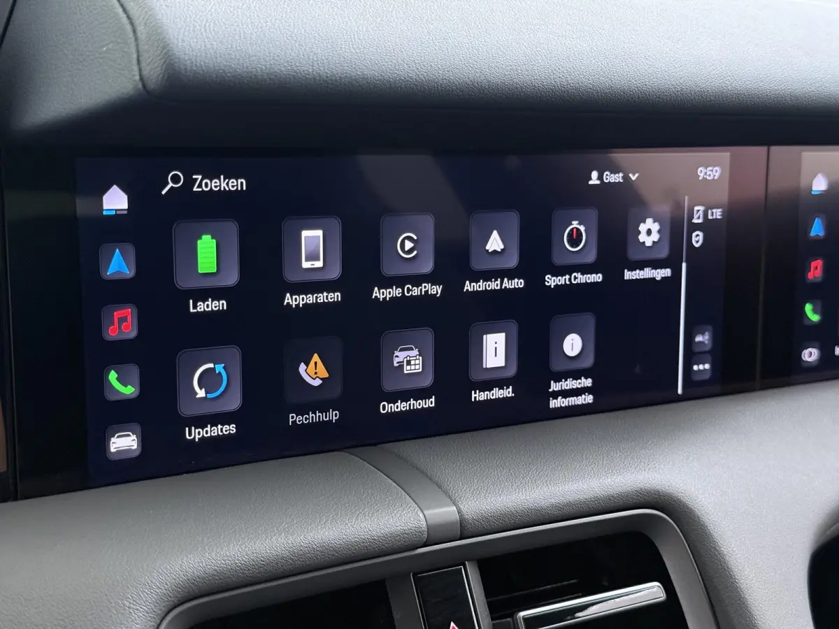 Turbo 93 kWh SOH 91% | SPORT CHRONO | HEAD-UP | CARBON PAKKET | ALCANTARA STOELEN + HEMEL | DUAL SCHERM | PSCB KERAMISCH GECOATE REMMEN | BURMESTER PREMIUM AUDIO | STOELVERWARMING + STUURWIE