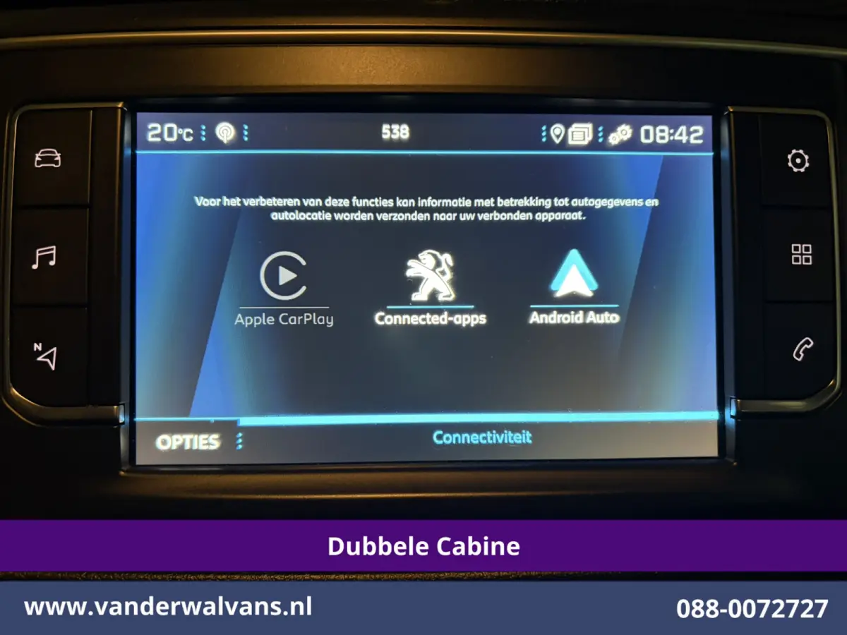 2.0 BlueHDI 177pk Automaat L3H1 Dubbele Cabine Sport Euro6 Airco | 5-Zits | Camera | Navigatie | Apple Carplay | Xenon | 2x Zijdeur Cruisecontrol, Android Auto, LM Velgen, Dakrails, Sidebars