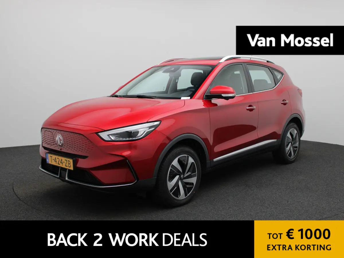 MG EV Standard Range Luxury 50 kWh Automaat | Panoramadak | Leder | Navigatie | Airco | Achteruitrijcamera | Apple Carplay / Android Auto | Stoelverwarming | Lichtmetalen Velgen |
