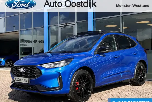 2.5 PHEV ST-Line X 243PK Black Pack €9.500,- Voorraadvoordeel! Elek. Trekhaak Panodak AGR Stoelen Adaptieve Cruise 2100KG Trekgewicht Winterpack Camera Blind-Spot Navi Climate B&O *Complee