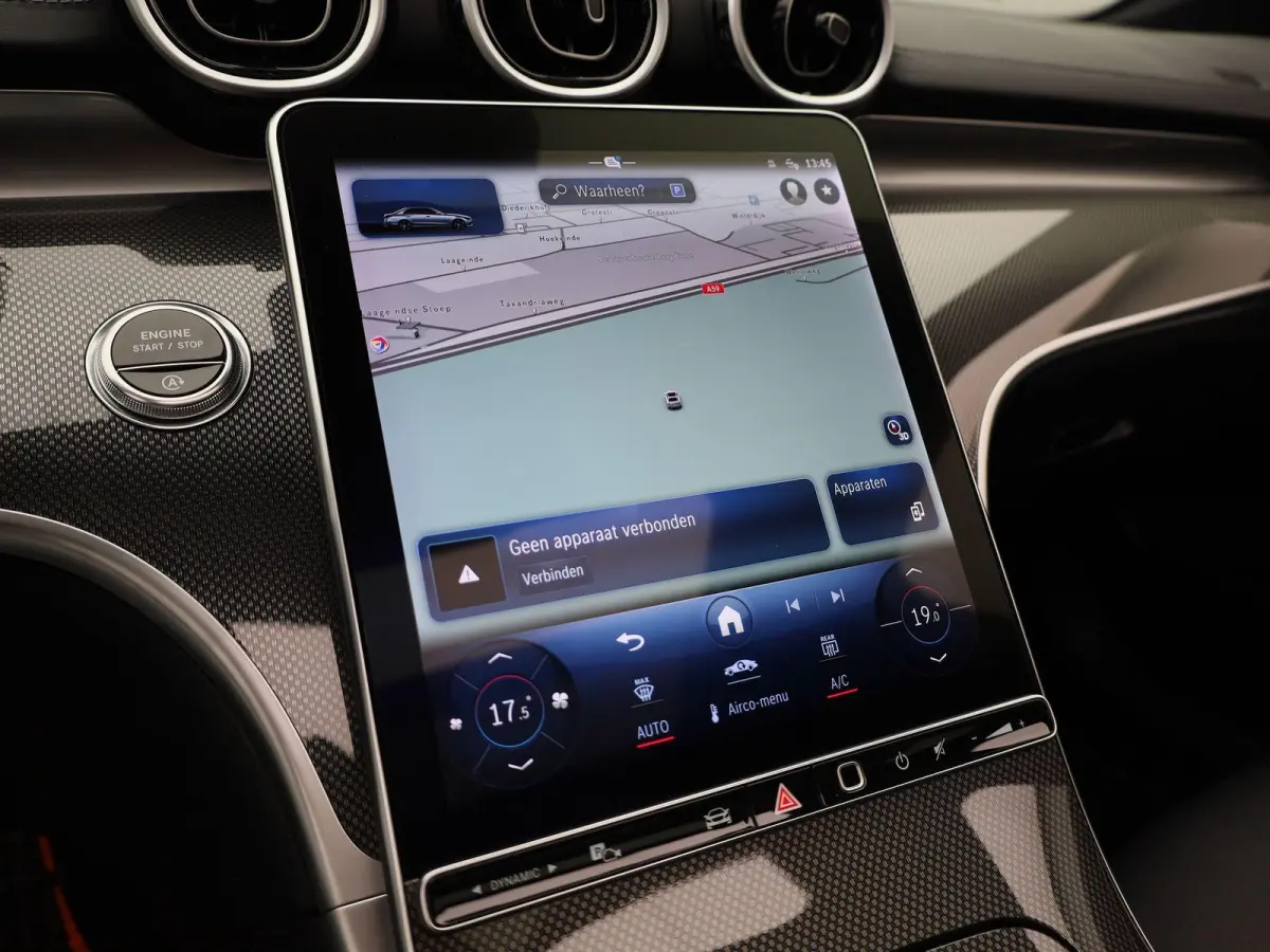 180 AMG Line | Automaat | Panoramadak | Apple Carplay / Android Auto | Trekhaak | Virtual cockpit | Sfeer verlichting | Leder | Navigatie | Climate control | Camera | Parkeer sensoren | LMV 