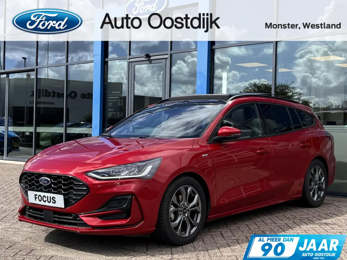1.0 EcoBoost Hybrid ST Line X 155PK Automaat Afn. Trekhaak Panodak Winterpack Adaptieve Cruise Camera B&O Navi Carplay Parkeersensoren Full-LED *Compleet*