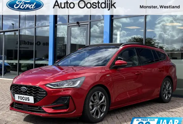 1.0 EcoBoost Hybrid ST Line X 155PK Automaat Afn. Trekhaak Panodak Winterpack Adaptieve Cruise Camera B&O Navi Carplay Parkeersensoren Full-LED *Compleet*