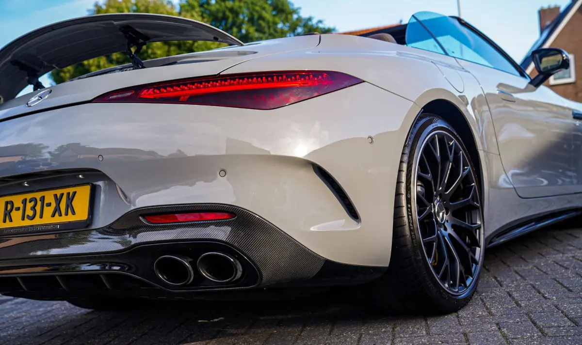 Roadster AMG 43 | Burmester | Carbon Pakket | Sport uitlaat | Stoelkoeling | Nekverwarming | 360 Cam | HuD