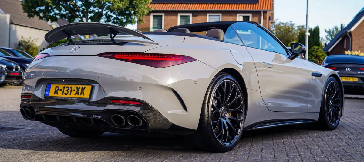 Roadster AMG 43 | Burmester | Carbon Pakket | Sport uitlaat | Stoelkoeling | Nekverwarming | 360 Cam | HuD