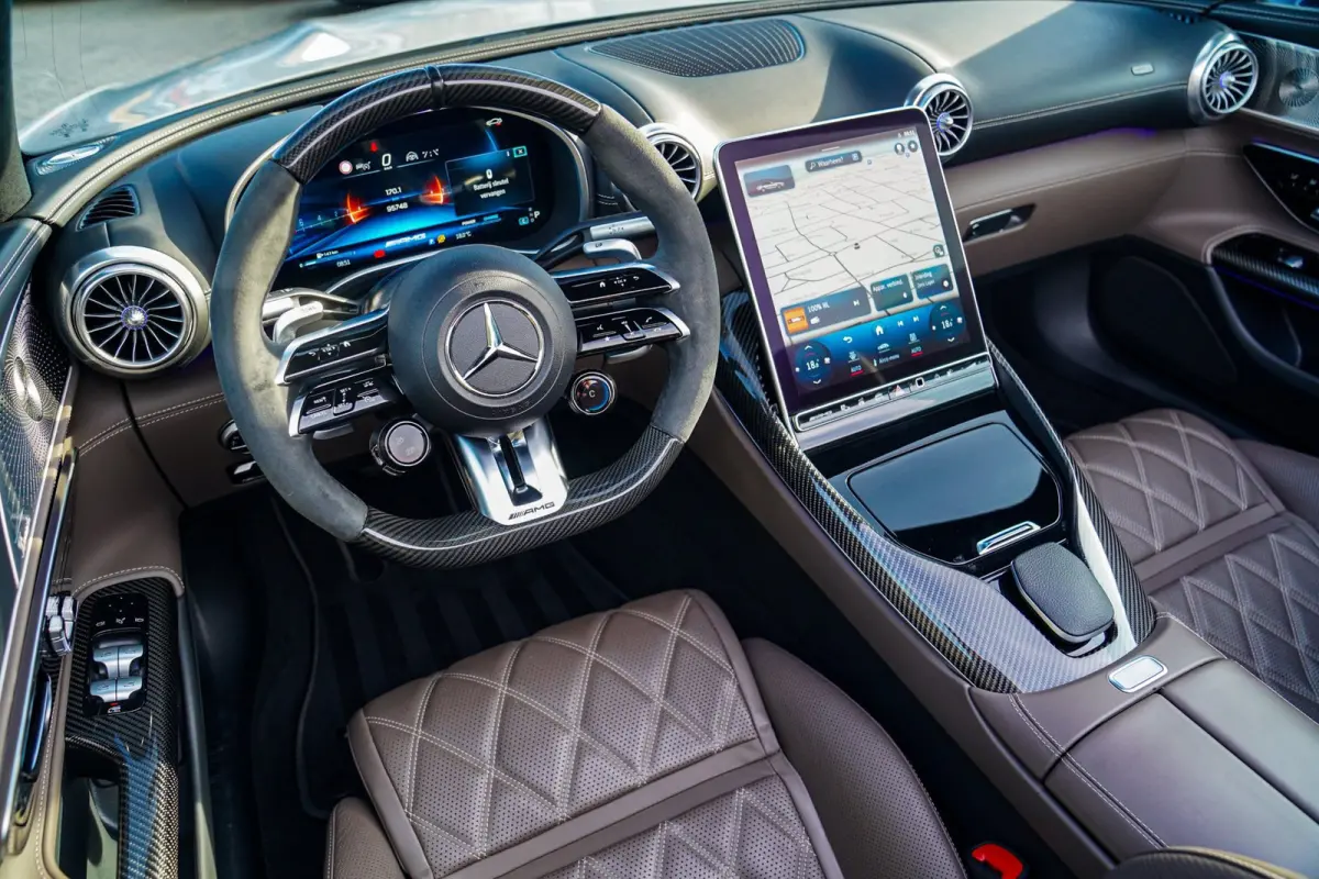 Roadster AMG 43 | Burmester | Carbon Pakket | Sport uitlaat | Stoelkoeling | Nekverwarming | 360 Cam | HuD